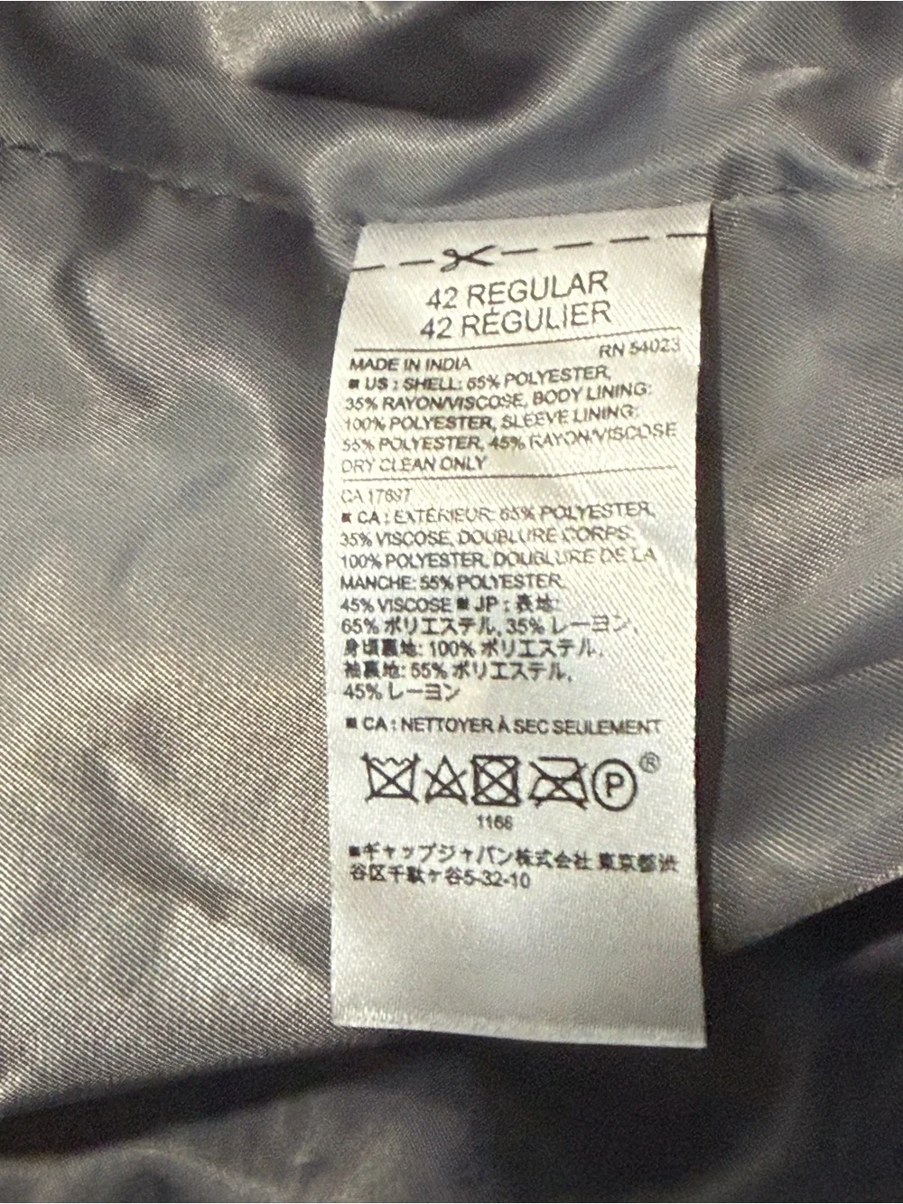 Banana Republic Men's 42R Gray Glen Plaid Double Breasted Slim Top Suit Jacket